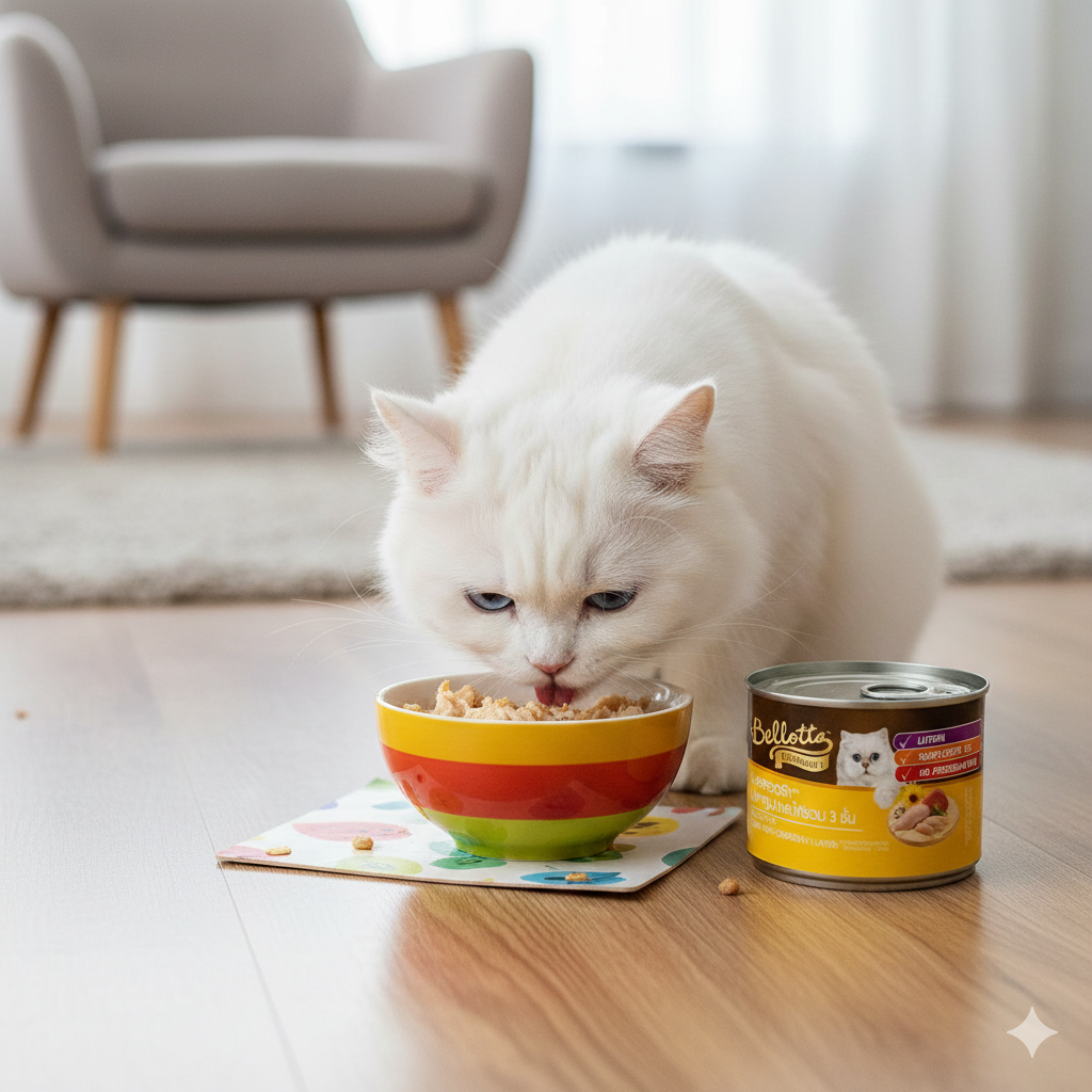 Bellotta Gourmet Wet Cat Food – Tuna with Chicken in 3 Layers (185g Can)
