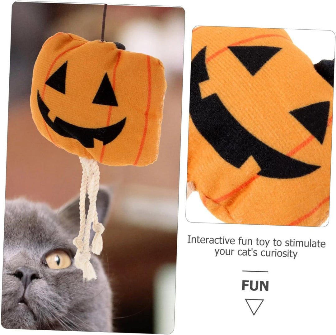 SmartyPet Halloween Pumpkin Cat Teaser Wand