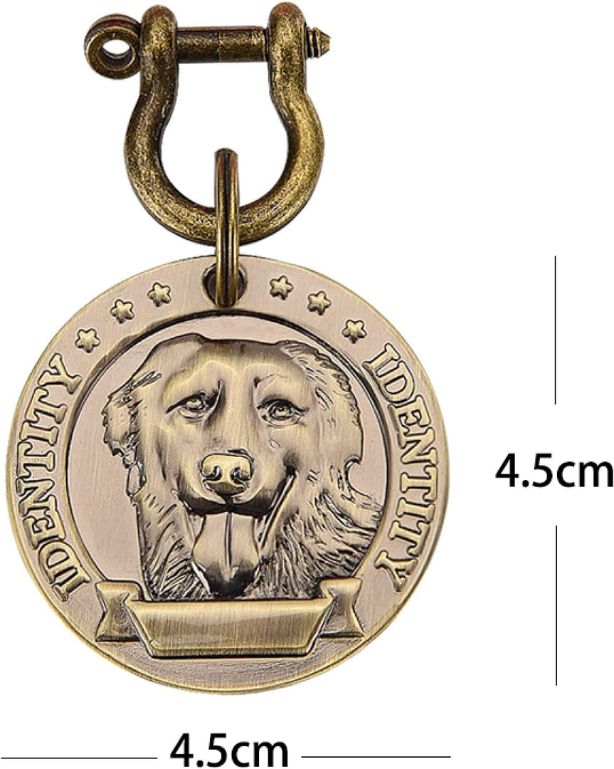 Smarty Pet Antique Brass Dog Breed ID Tags – Personalized Identity Charms