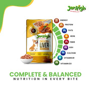 Jerhigh Chicken & Liver Gravy Dog Wet Food – 120gm x 12 Pouches