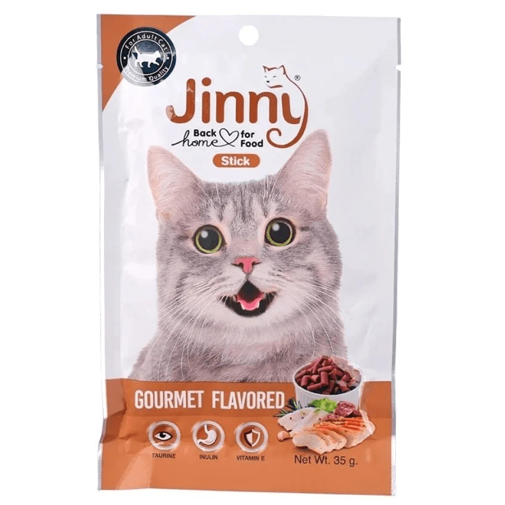 JerHigh Jinny Cat Gourmet Treat – 35gm | Premium Chicken Snack for Cats