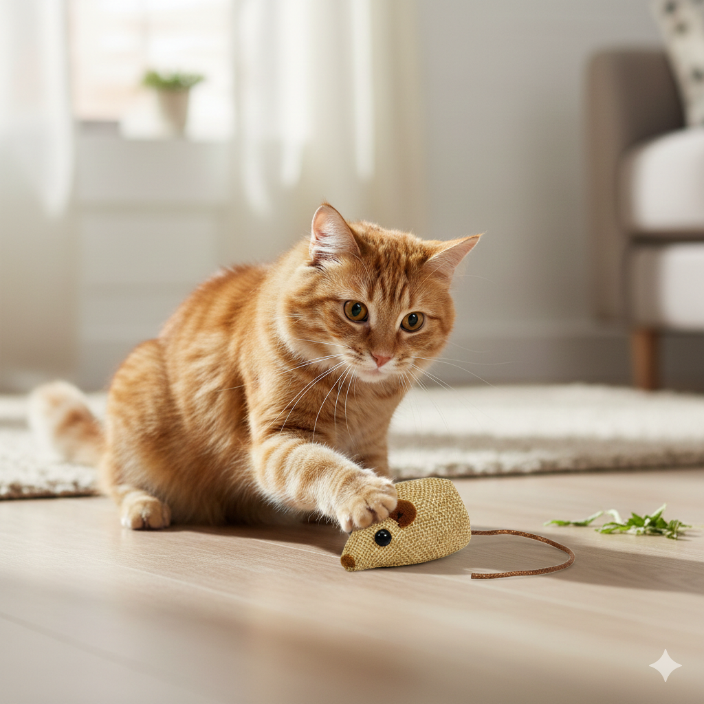 Cat Toy-Jute Mouse-2pcs Pack
