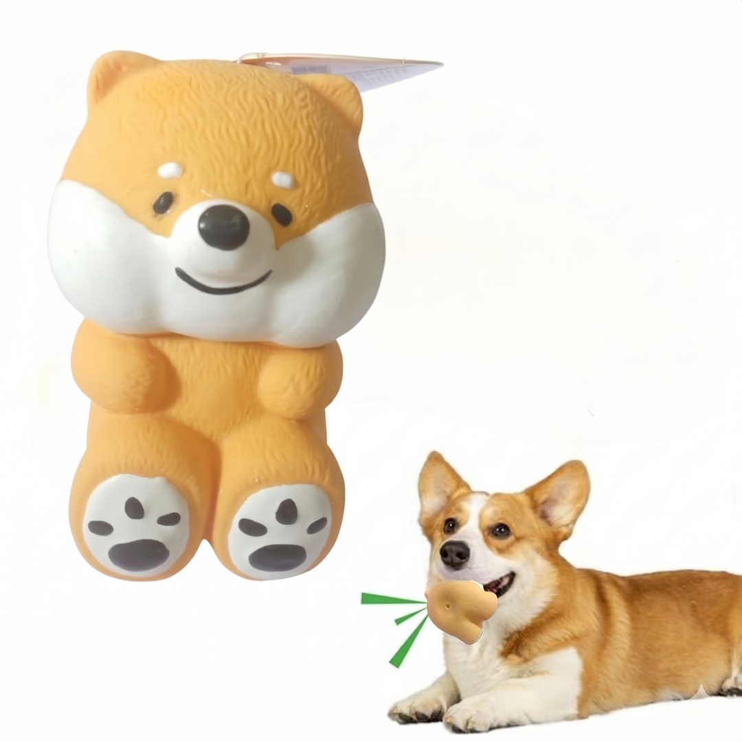 EE Toys Squeaky Latex Shiba Inu Dog Toy