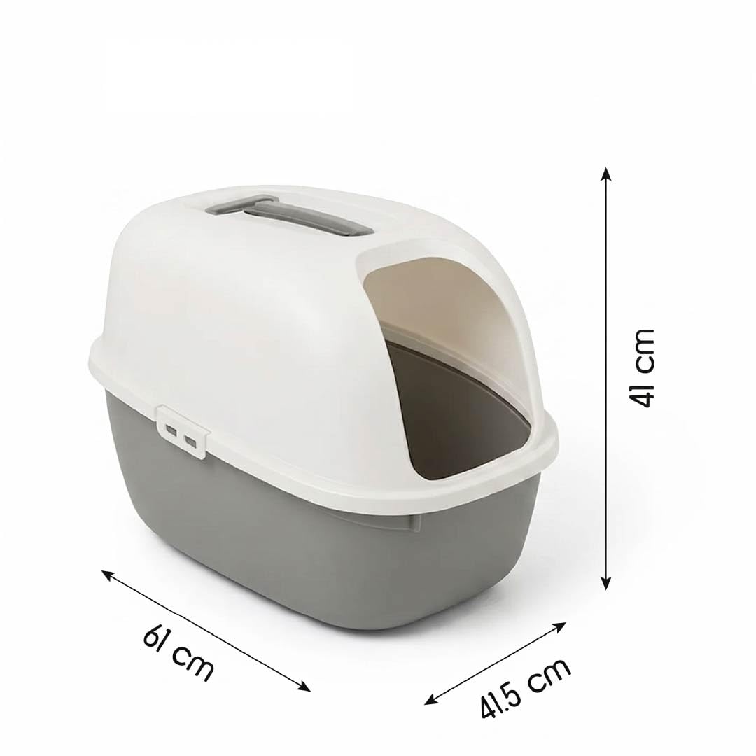 Tilting Heads Premium Hooded Cat Litter Box (LB001)
