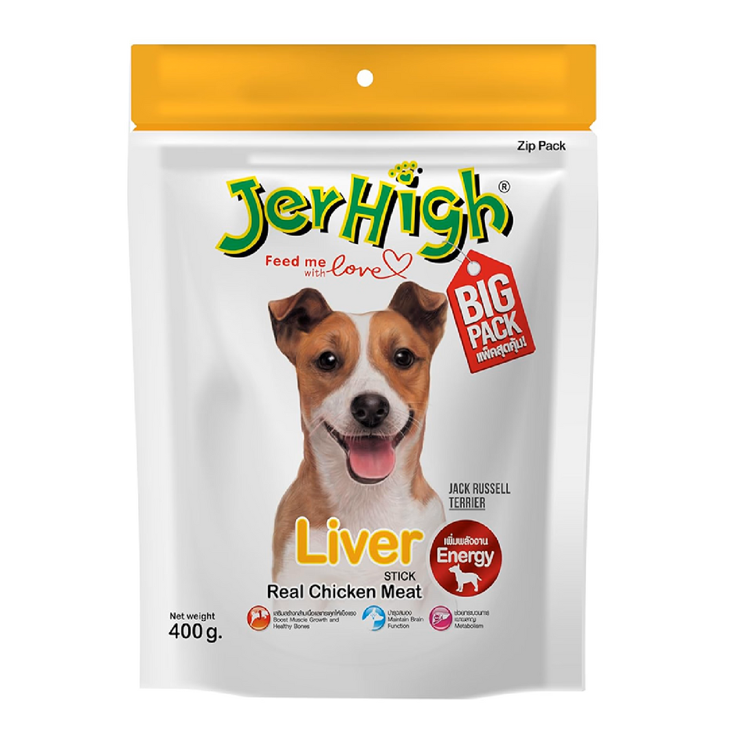 JerHigh Liver Dog Treats – High Protein Real Meat Snack for Dogs