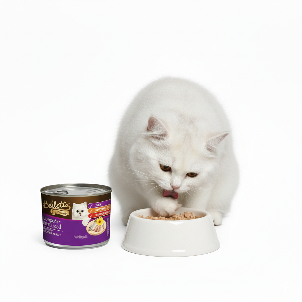 Bellotta Mackerel in Jelly Wet Cat Food (185g Can)