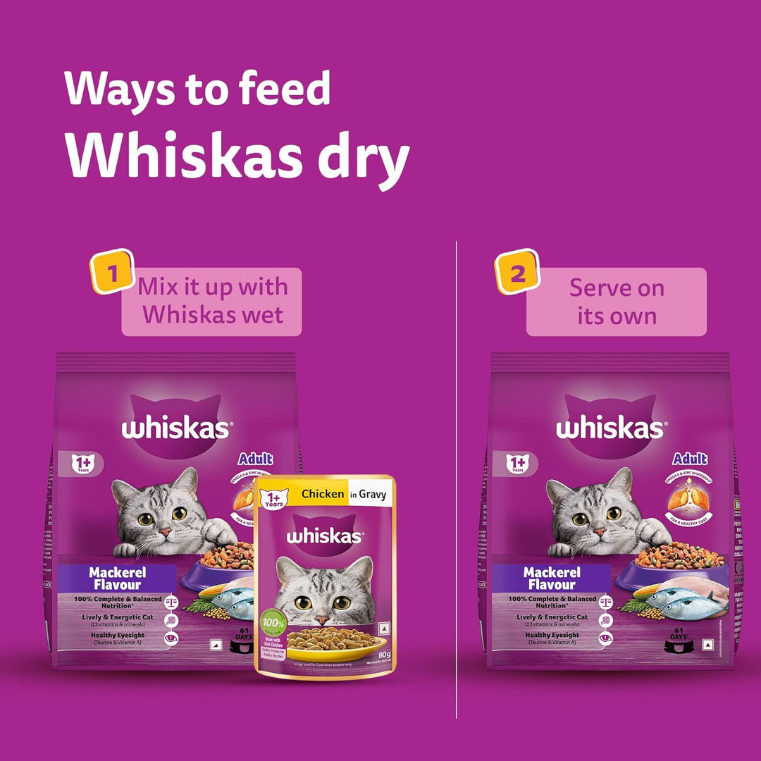 Whiskas Adult Mackerel Cat Food