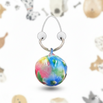 Load image into Gallery viewer, Smarty Pet Ting Ting Bell - XL Marble Print | Durable Dog &amp; Cat Collar Bell