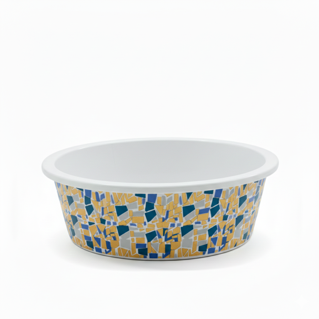 Melamine Heavy Dish Bowl for Pets (Color May Vary)