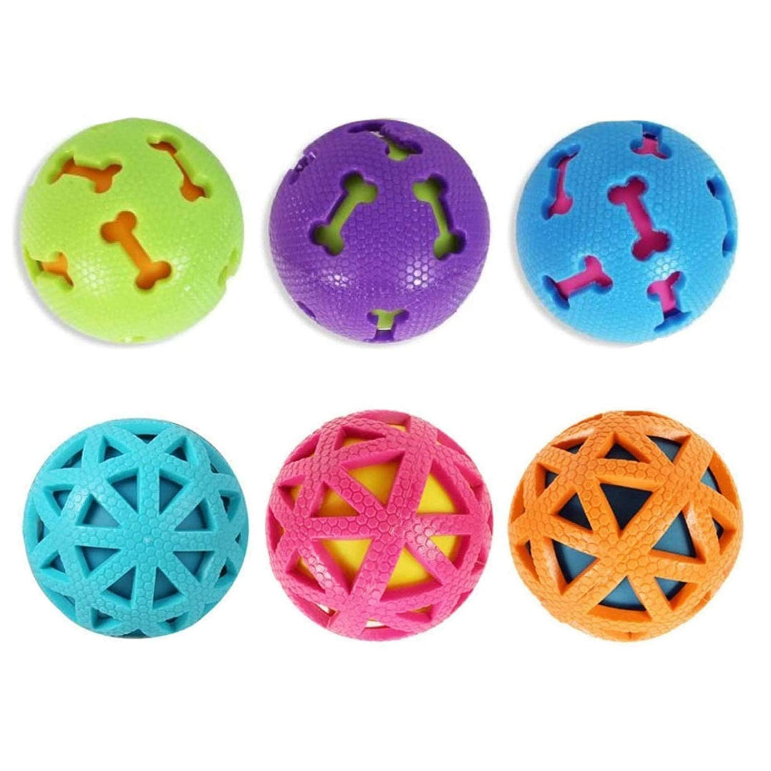 SmartyPet Squeaky Interactive Ball-in-Ball Dog Toy