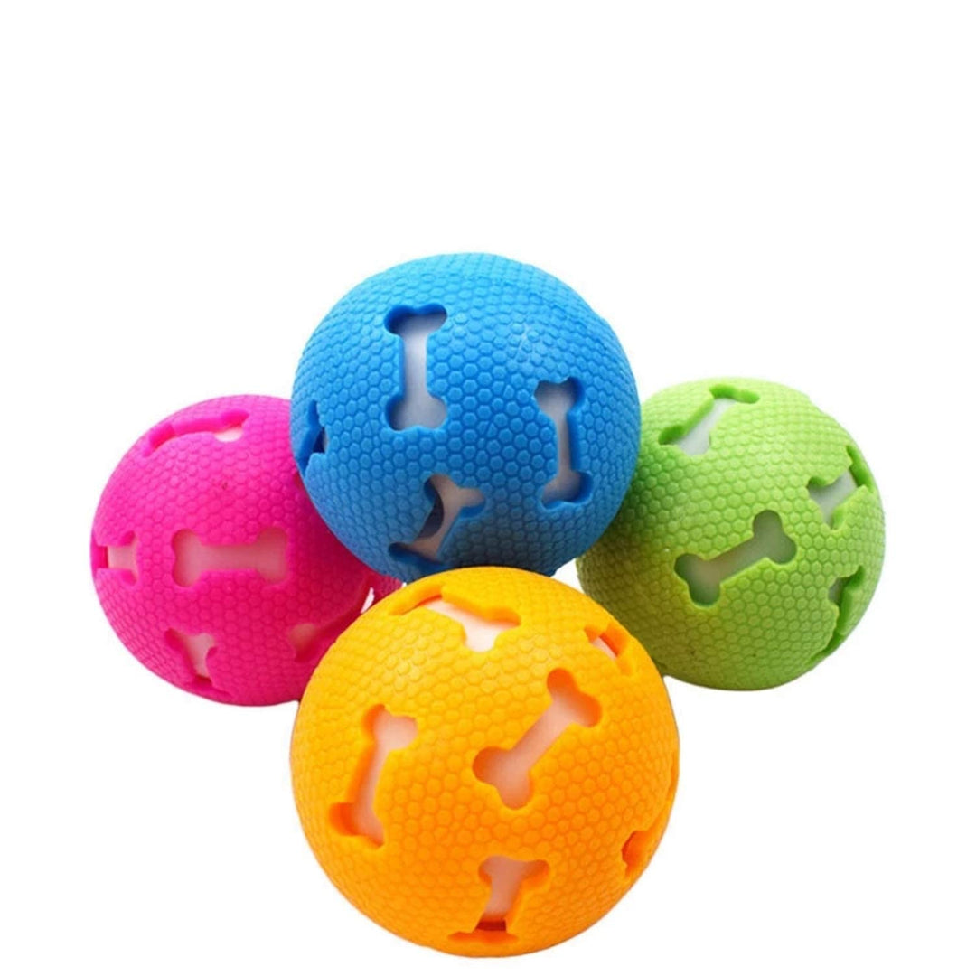 SmartyPet Squeaky Interactive Ball-in-Ball Dog Toy