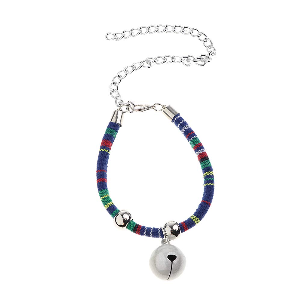 Adjustable Ethnic Style Cat Collar Necklace with Crisp Charm Bell