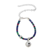 Adjustable Ethnic Style Cat Collar Necklace with Crisp Charm Bell