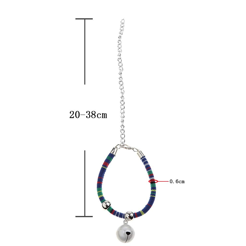 Adjustable Ethnic Style Cat Collar Necklace with Crisp Charm Bell