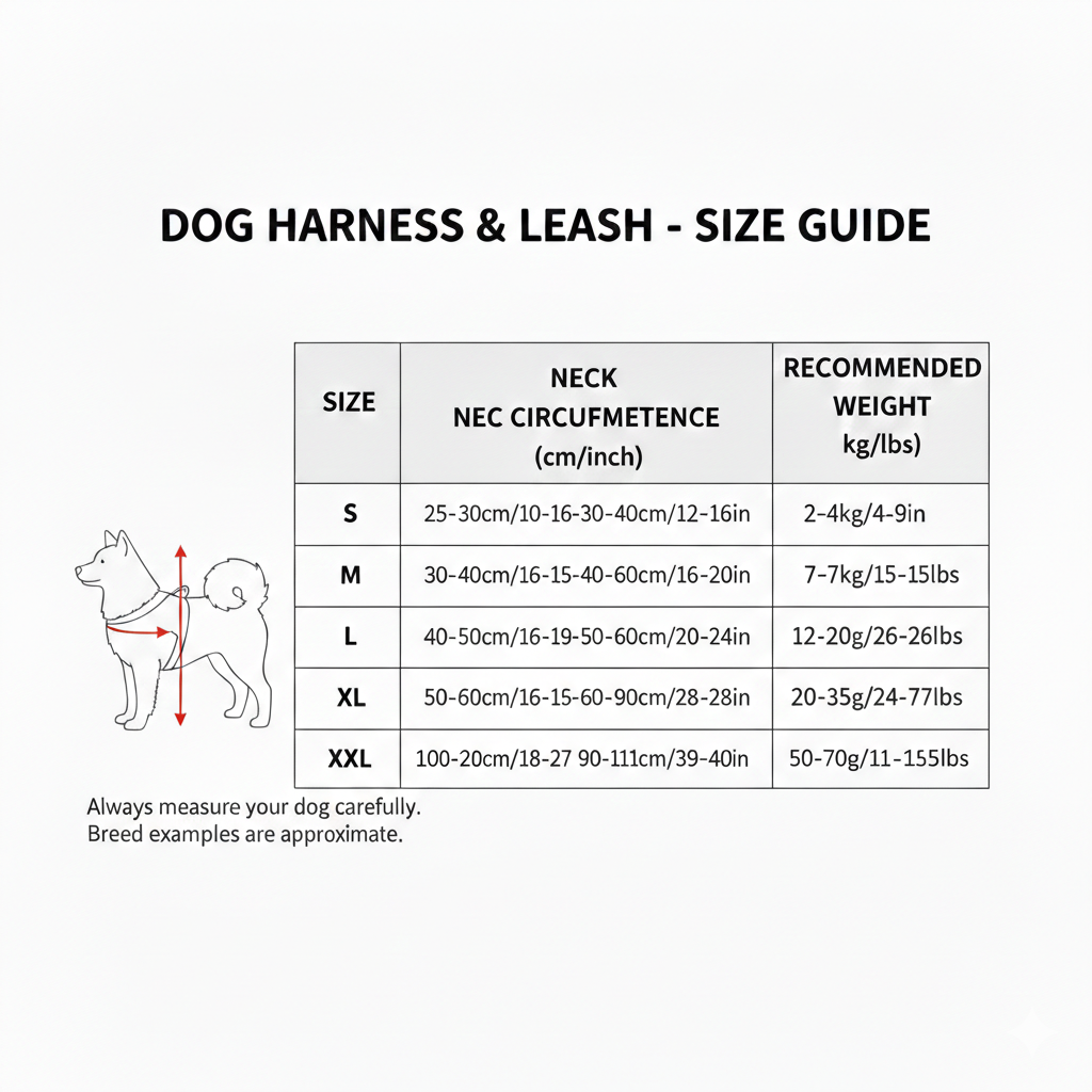 Leash & Harness-Nylon Print Padded for Dogs (Color May Vary)