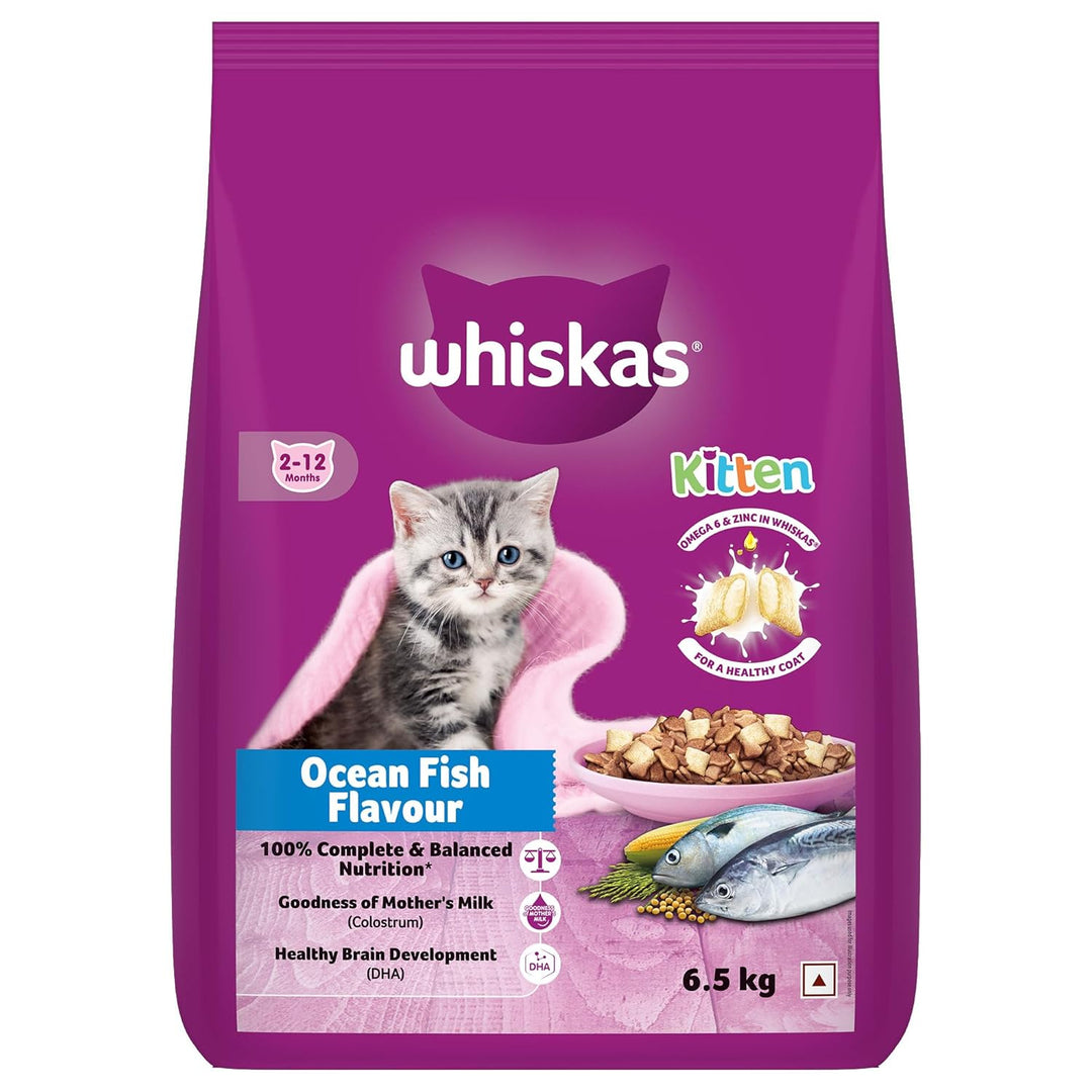 Whiskas Kitten Dry Cat Food - Ocean Fish Flavour