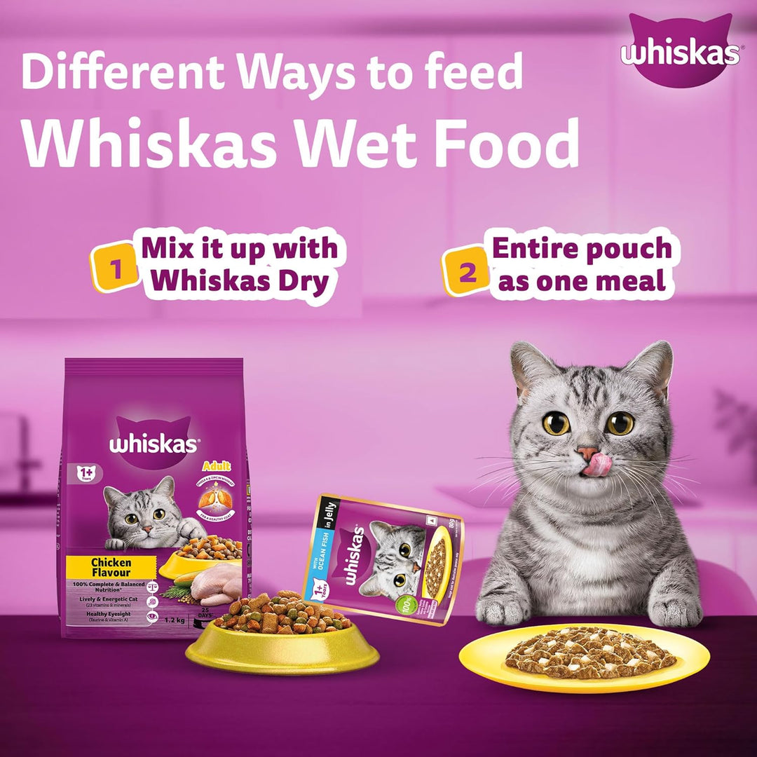 Whiskas Adult Ocean Fish Gravy 80Gm