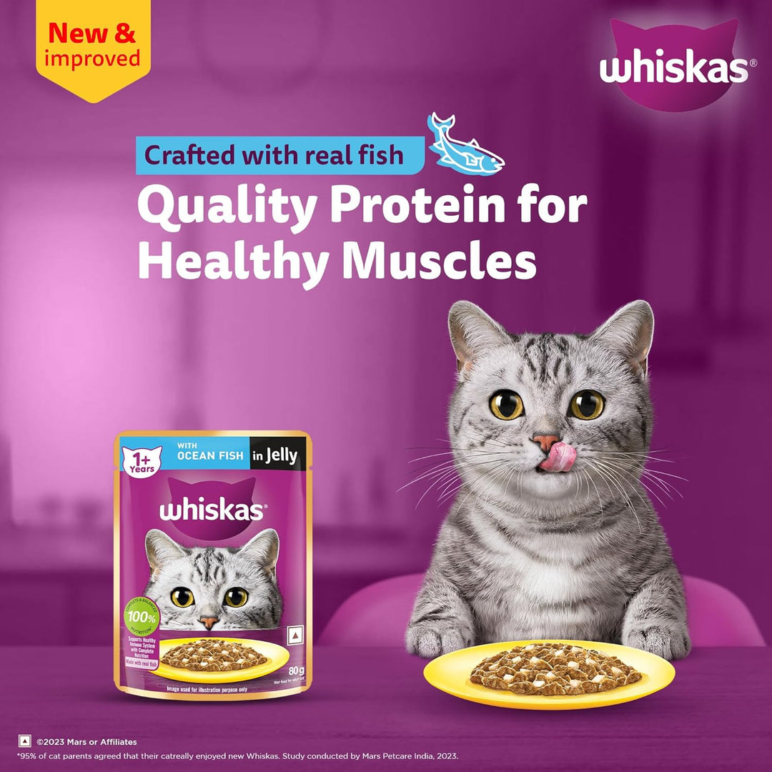 Whiskas Adult Ocean Fish Gravy 80Gm