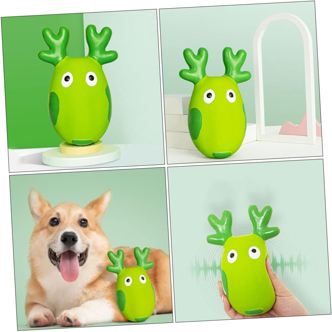 EE Toys Premium Latex Squeaky Peace Deer Dog Toy