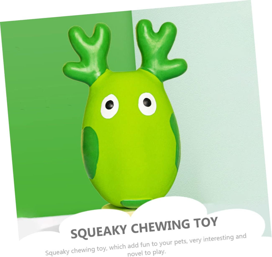 EE Toys Premium Latex Squeaky Peace Deer Dog Toy