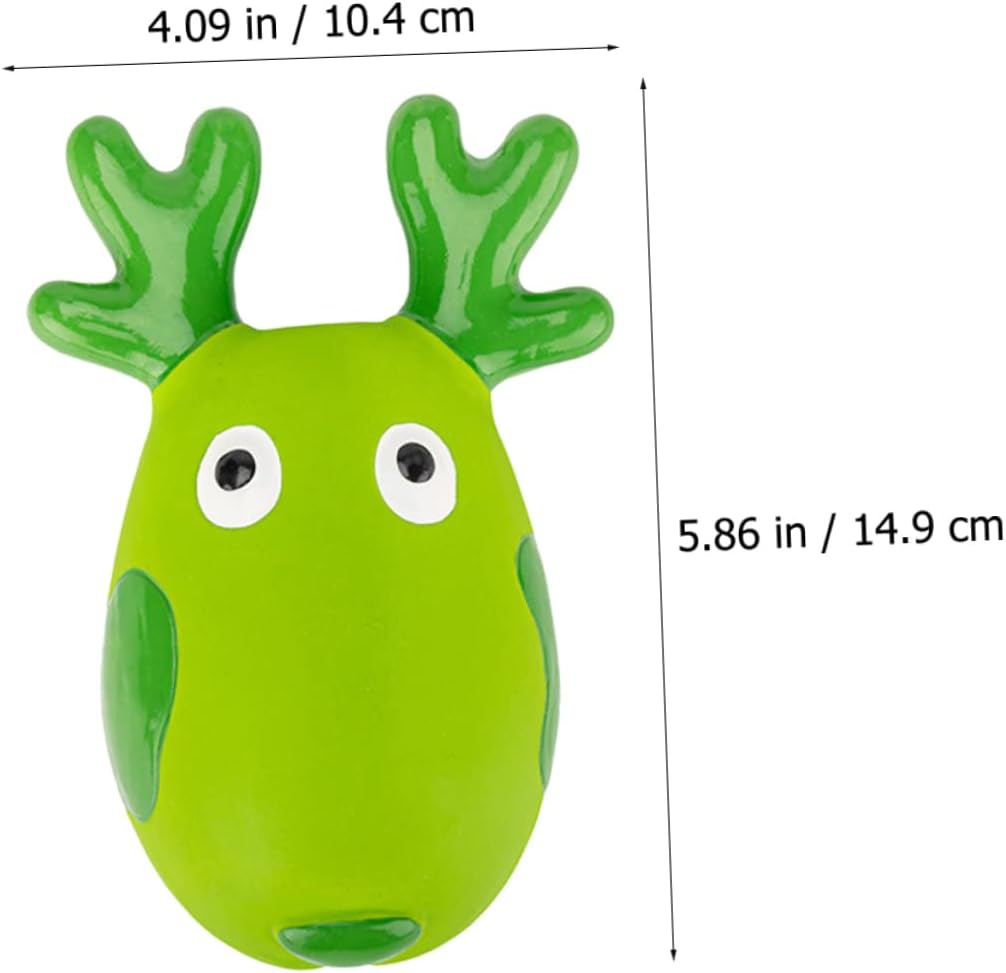 EE Toys Premium Latex Squeaky Peace Deer Dog Toy