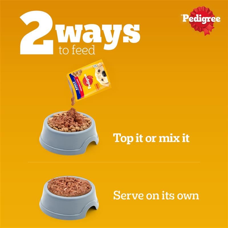 Pedigree Adult Gravy Chicken Chunks in Gravy 70gm