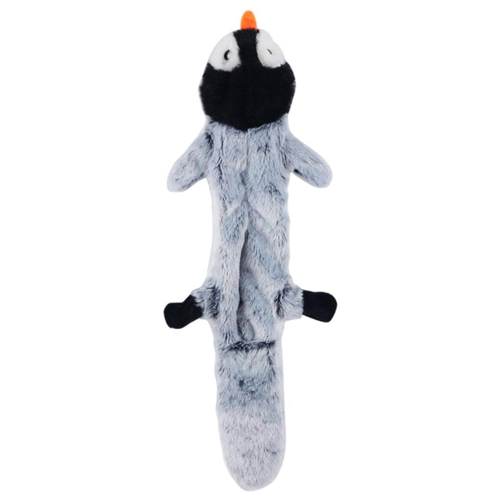 Holy Paws Squeaky Unstuffed Penguin Plush Dog Toy