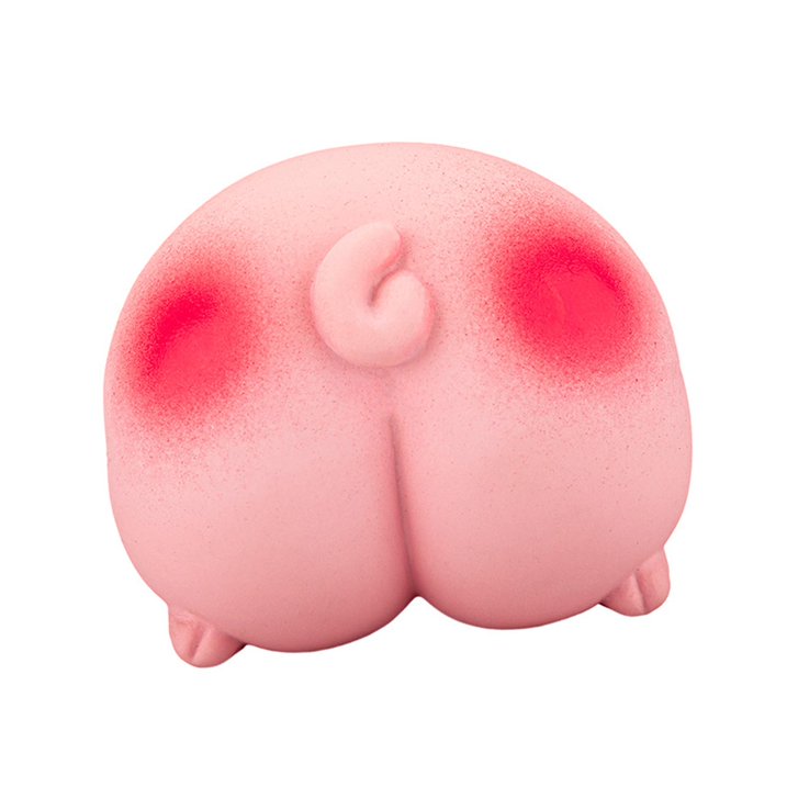 EE Toys Natural Latex Squeaky Pig Ass Dog Toy