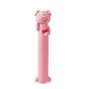 EE Toys Natural Latex Squeaky Pink Pig Dog Toy