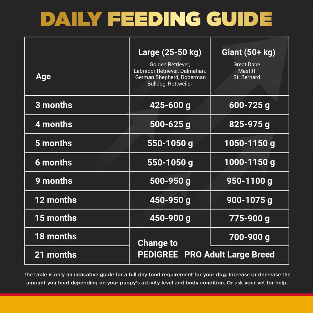 Pedigree PRO Expert Nutrition for Large Breed Puppy (3 to 18 Months) Dog Dry Food - 3Kg