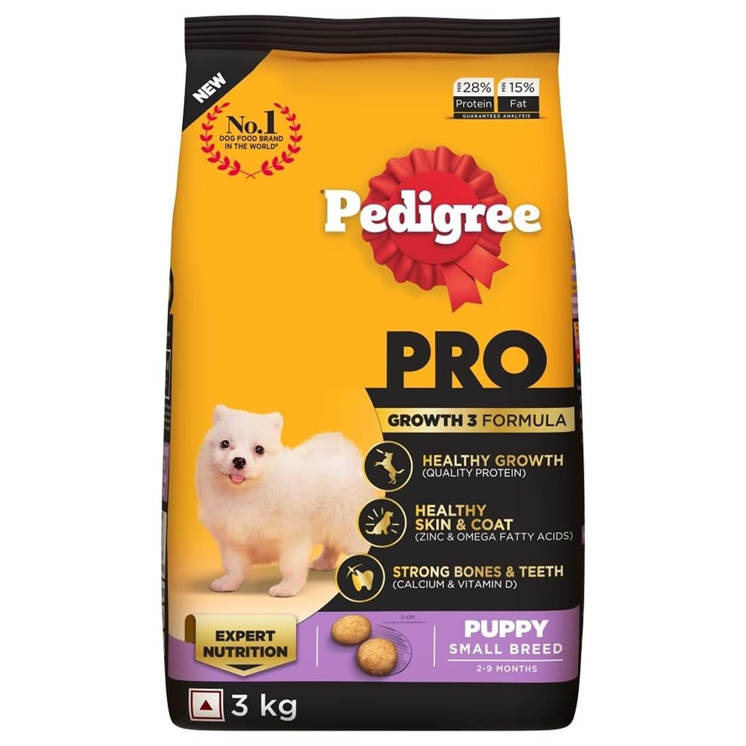 Pedigree PRO Expert Nutrition Small Breed Puppy (2 to 9 Months) Dry Food - 3Kg