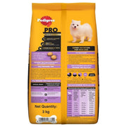 Pedigree PRO Expert Nutrition Small Breed Puppy (2 to 9 Months) Dry Food - 3Kg