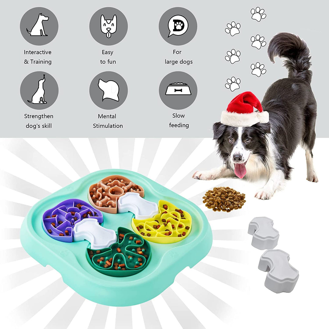 Nunbell Dog Treat Maze Game & Slow Feeder Puzzle Toy