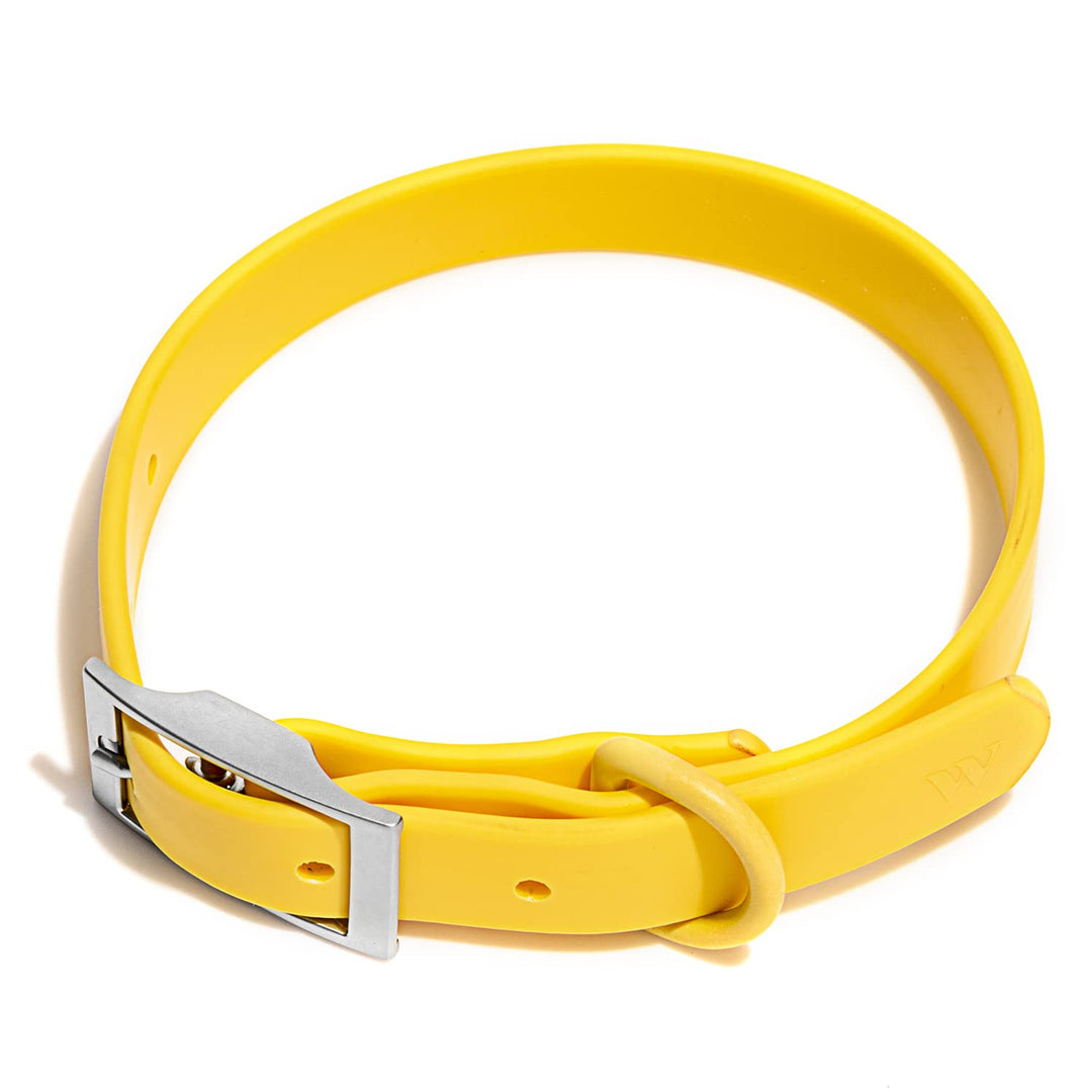 Holy Paws Waterproof PVC Dog Collar – Odor-Proof, Heavy-Duty Adjusting Buckle