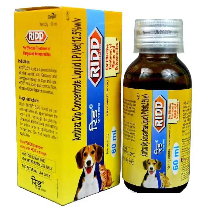 Petcare Ridd Anti Tick & Flea - 6ml