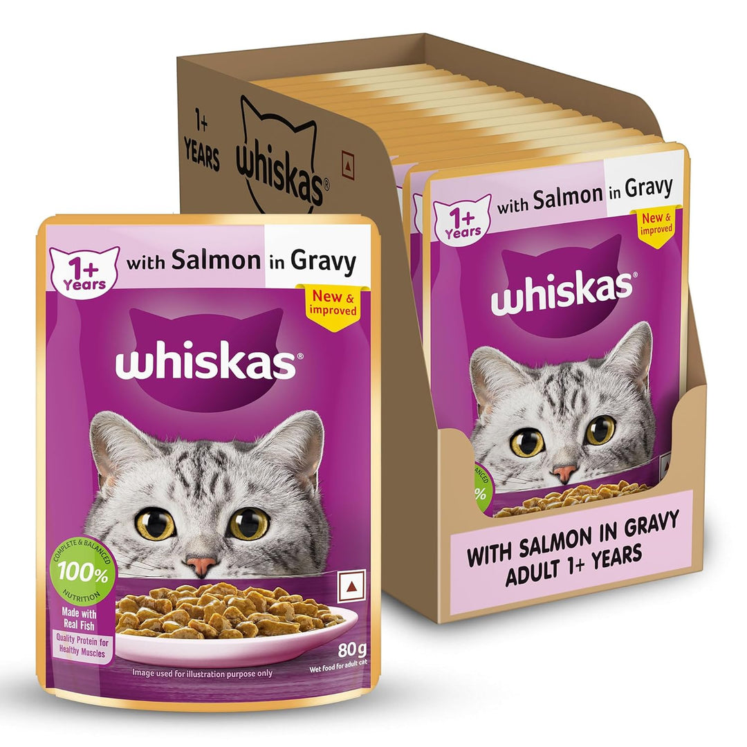 Whiskas Adult Salmon Gravy 80Gm