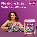 Load image into Gallery viewer, Whiskas Adult Salmon Gravy 80Gm