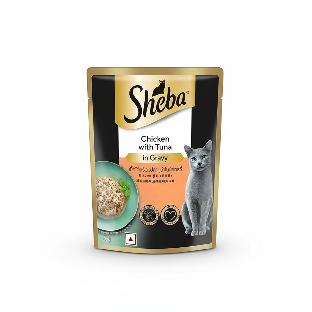 Sheba Chicken with Tuna in Gravy