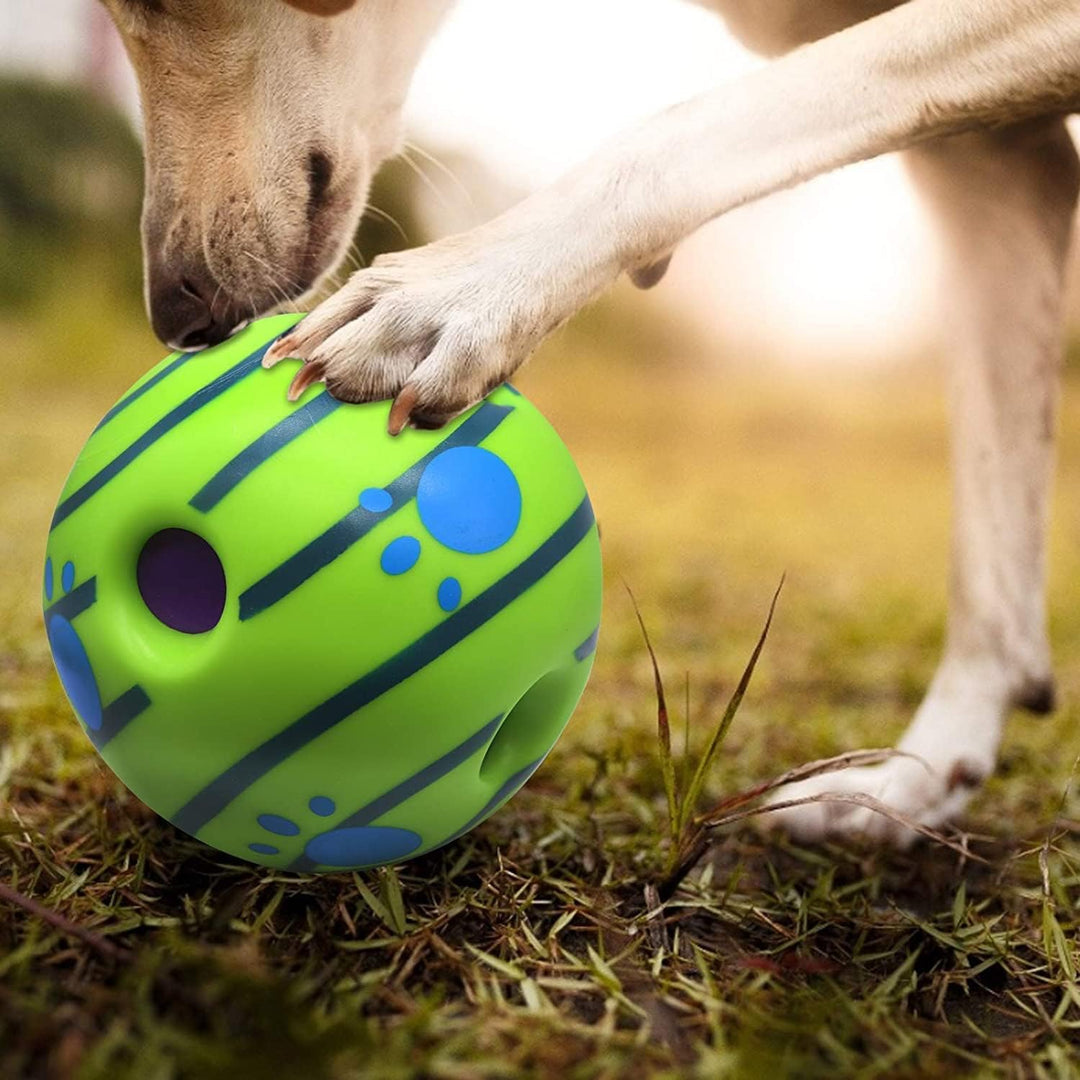 Wobble Giggle Sound Ball – Interactive Treat-Dispensing & Noisemaker Toy for Dogs