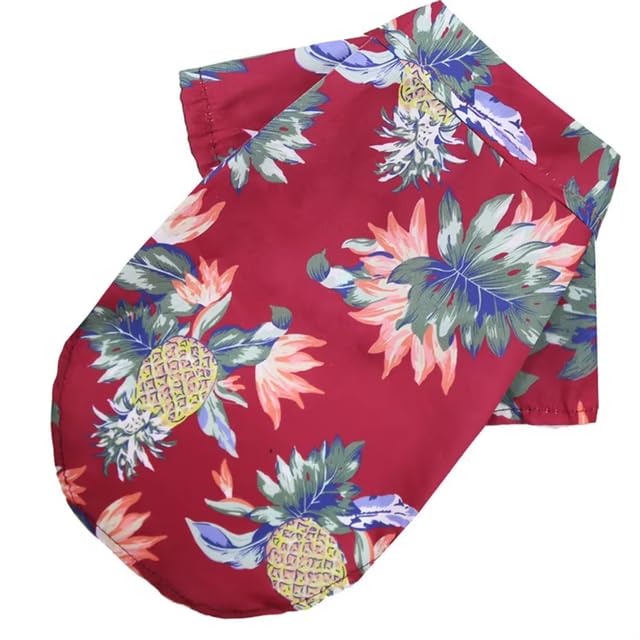 Tropical Hawaiian Dog Shirt – Soft Chiffon Summer Pet Clothes for Small & Medium Dogs & Cats