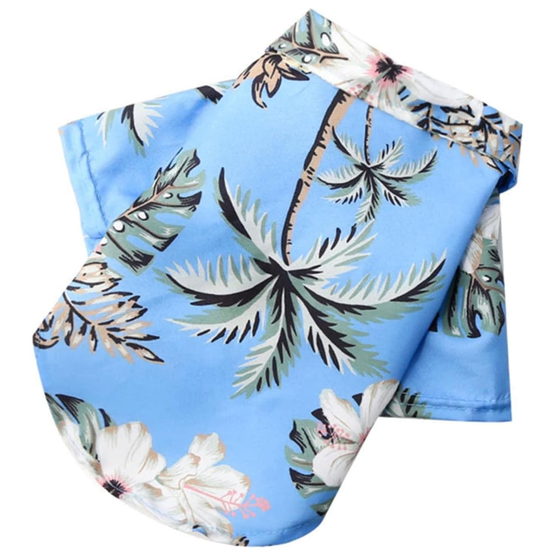 Tropical Hawaiian Dog Shirt – Soft Chiffon Summer Pet Clothes for Small & Medium Dogs & Cats