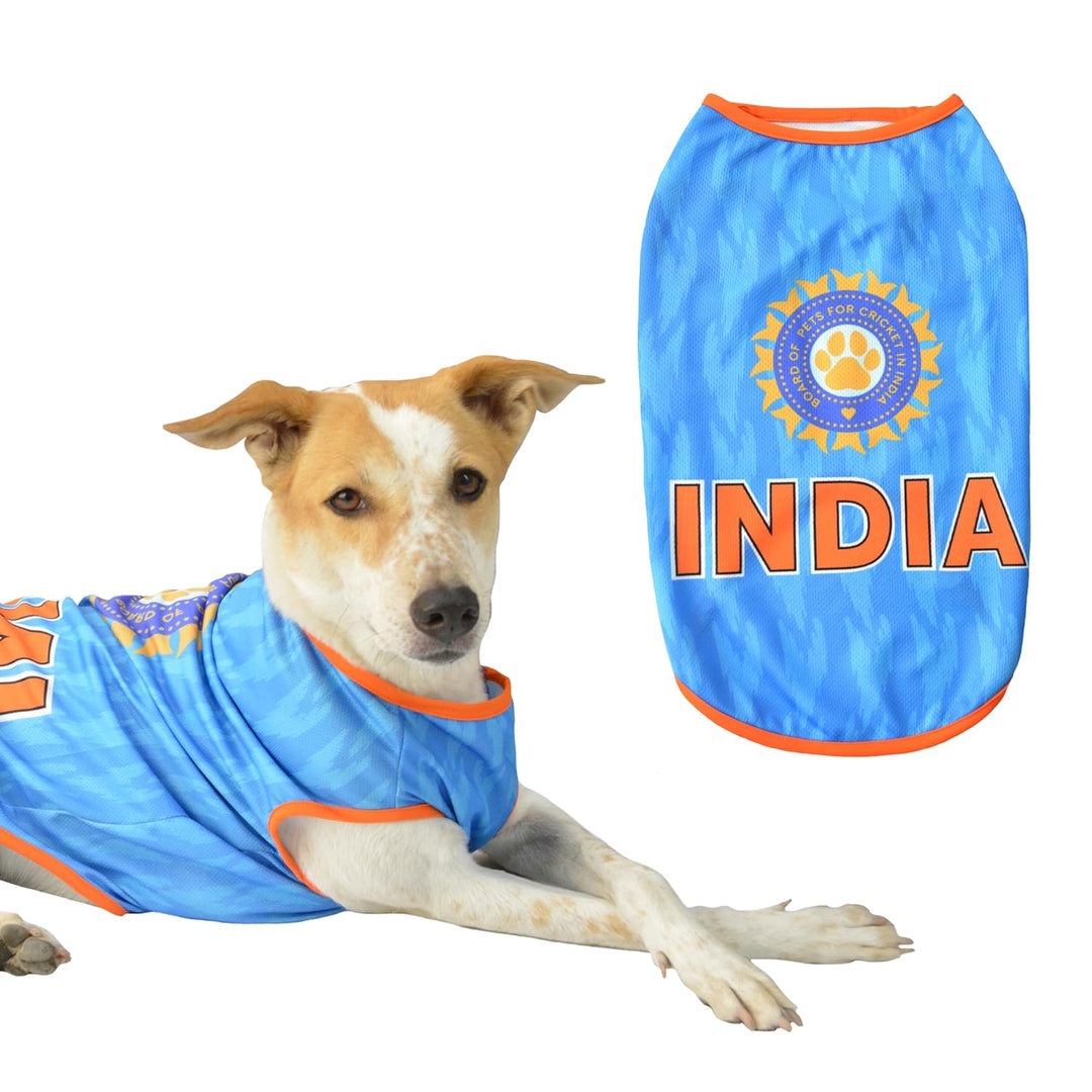 Indian Cricket Team Replica Dog Jersey | Breathable Summer Sando Vest