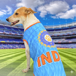 Load image into Gallery viewer, Indian Cricket Team Replica Dog Jersey | Breathable Summer Sando Vest