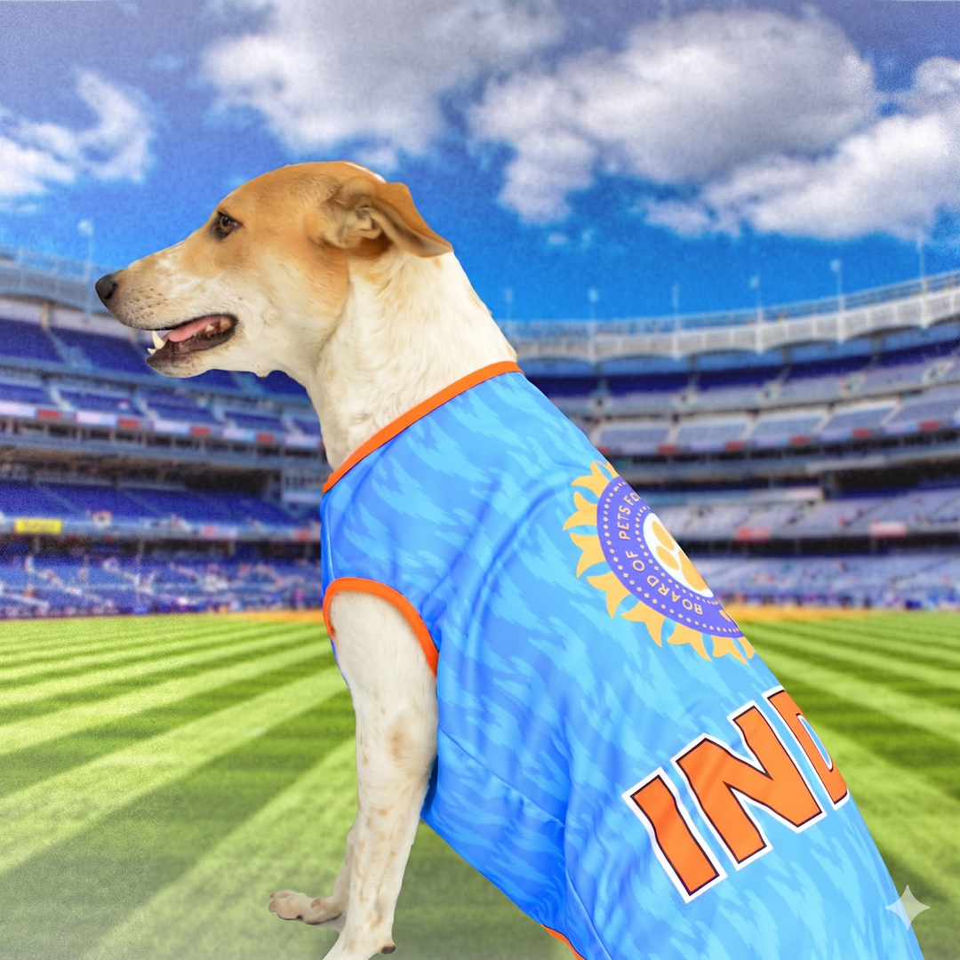 Indian Cricket Team Replica Dog Jersey | Breathable Summer Sando Vest