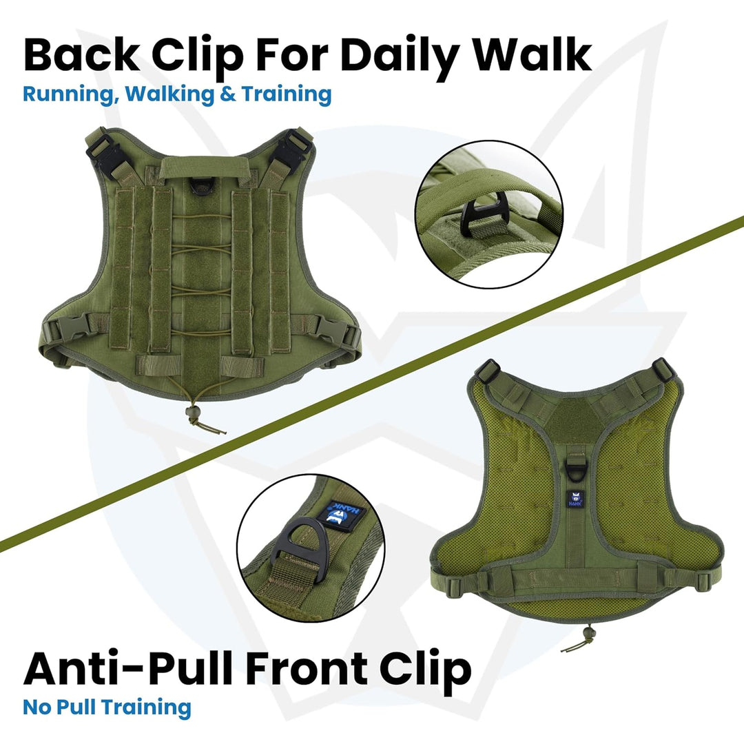Military-Grade Tactical Dog Harness | No-Pull Training & Heavy Duty Comfort