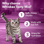 Load image into Gallery viewer, Whiskas Tasty Mix Tuna Kanikama Carrot In Gravy Wet Cat Food - 70g