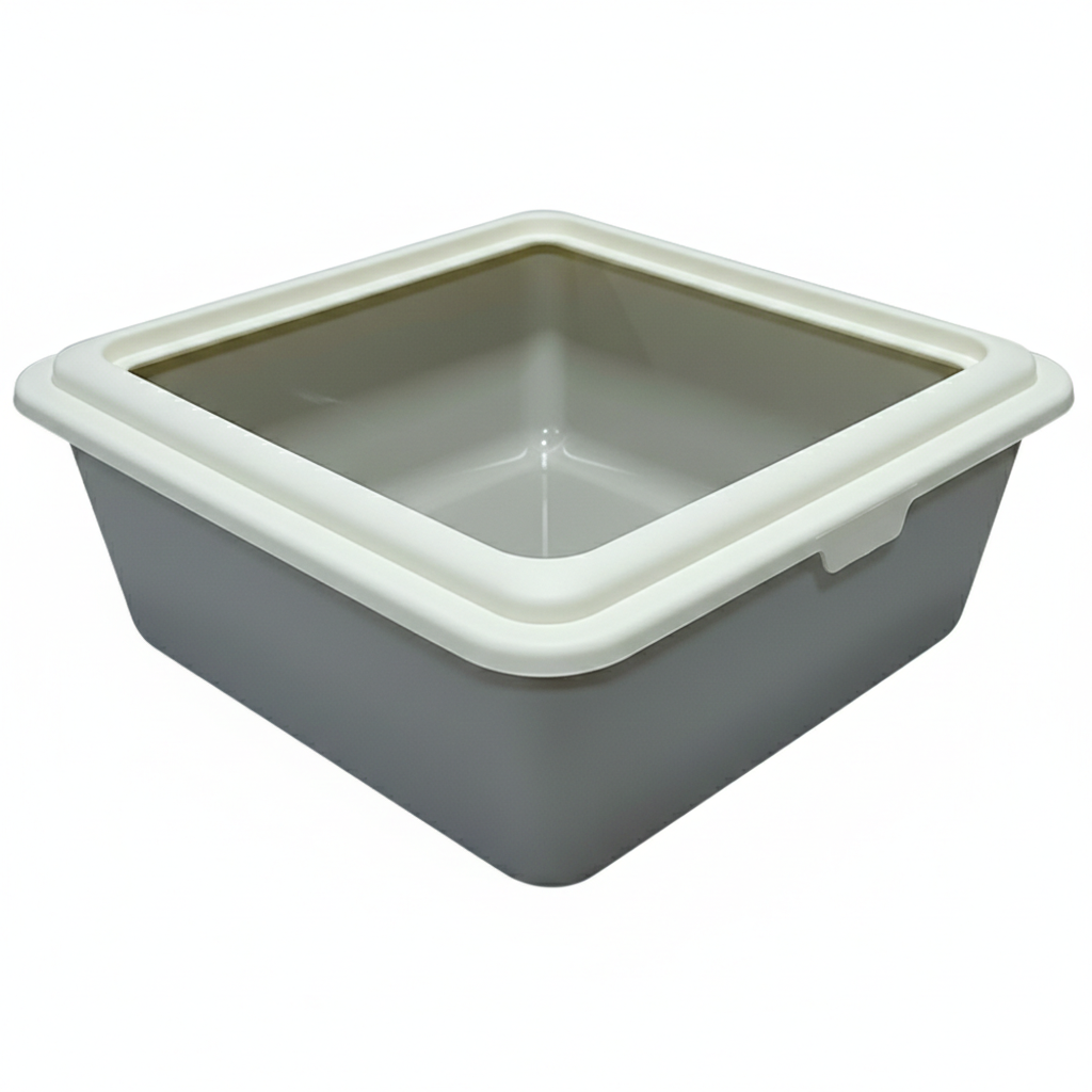 Cat Litter Tray -Small 46cm X 37cm X 14cm (Color May Vary)