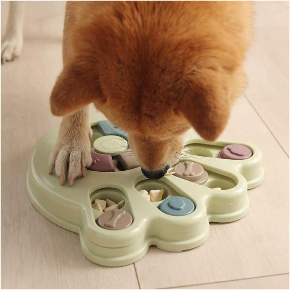 Interactive Paw-Shaped Dog Puzzle Toy | Slow Feeder & Mental Enrichment Game