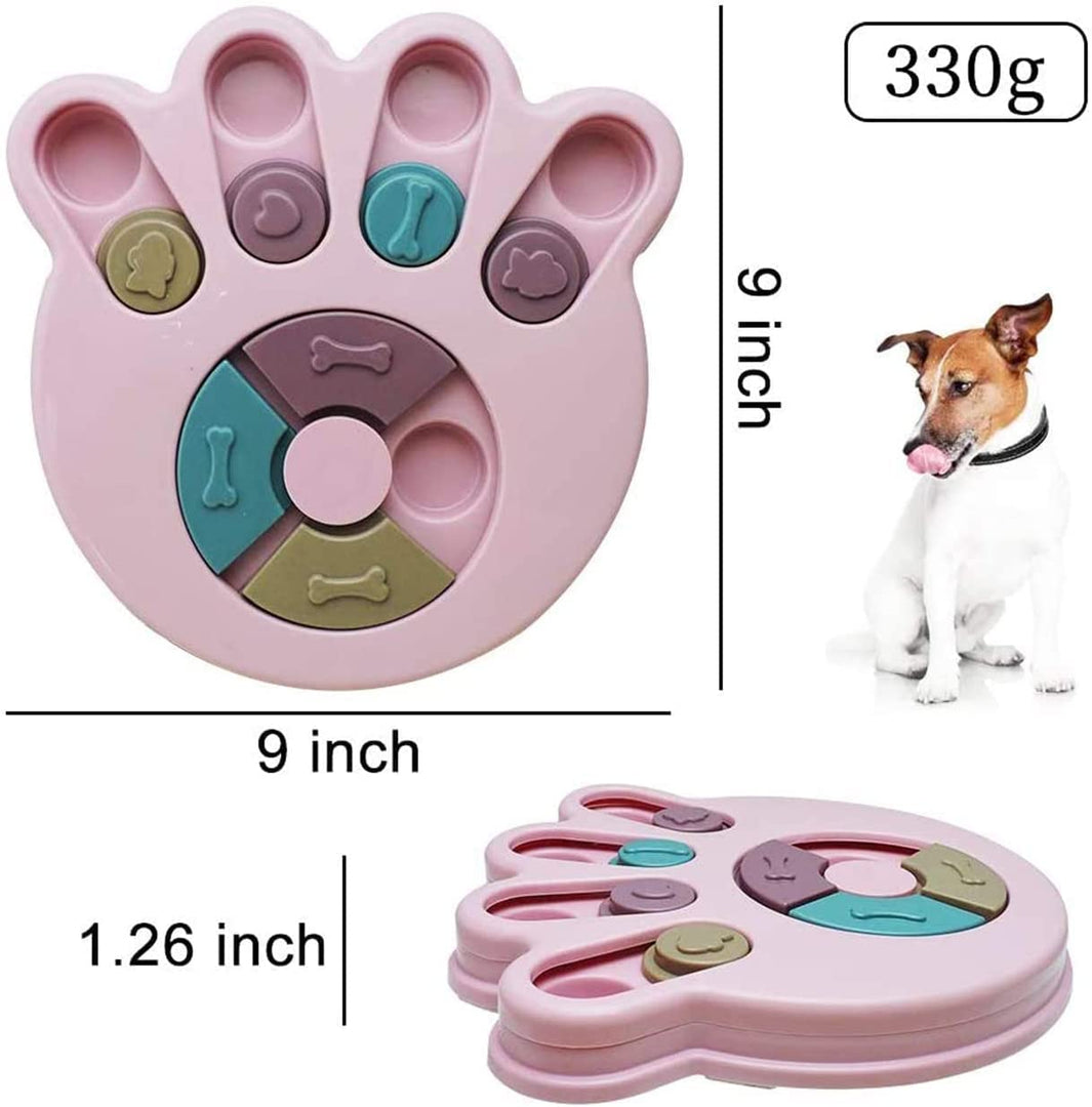 Interactive Paw-Shaped Dog Puzzle Toy | Slow Feeder & Mental Enrichment Game