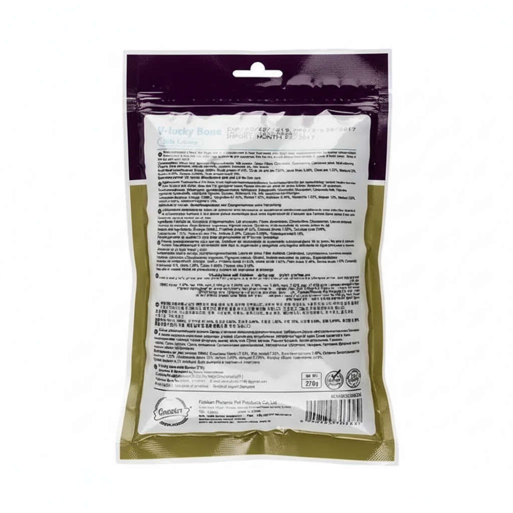 Gnawlers V-Lucky Calcium Bone Puppy Snack Dog Treat (270g)